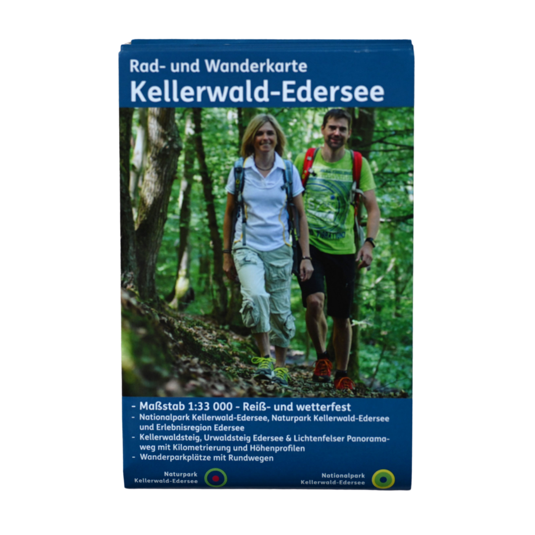 Rad- und Wanderkarte Kellerwald-Edersee (Maßstab 1 : 33 000)