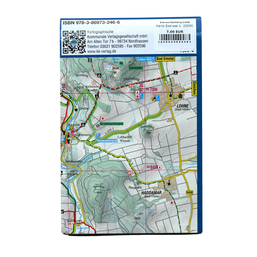 Rad- und Wanderkarte Kellerwald-Edersee 1:33.000