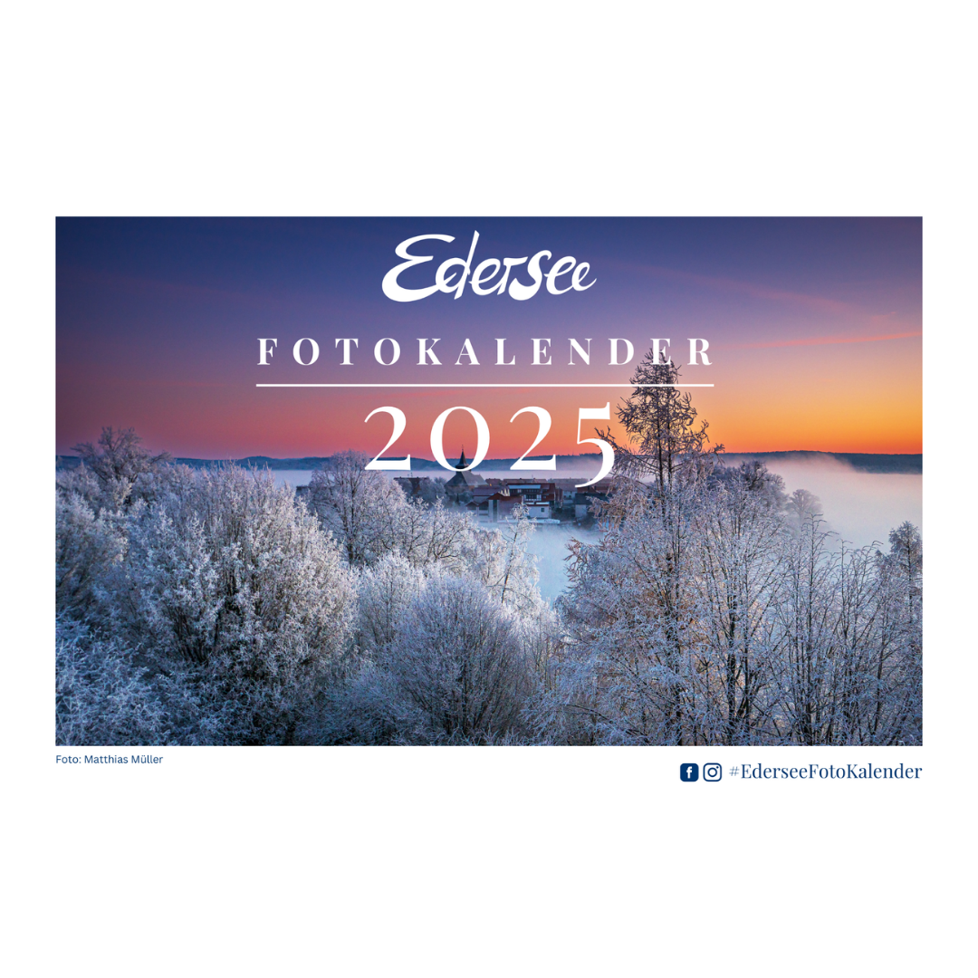 Edersee Fotokalender 2025 als A3-Wandkalender